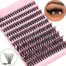 DIY Eyelash Extension Kit 200pcs Individual Lashes Cluster D Curl, 8-16mm Mix Lash Clusters With Lash Bond And Seal And Lash Applicator Tool For Self Application At Home Lash Clusters, Eyelash Clusters, Individual Eyelashes, Lashes, Fake Lashes
