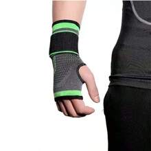 1pc Sports Non-Slip Knee Pad For Basketball, Running, Squat, Meniscus, With Strap, Compression Knee & Ankle Support For Basketball, Soccer, Weightlifting, Volleyball - Adjustable Knitted Nylon Wrist & Palm Protector