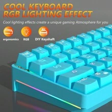 MUCAI MK61 USB C Connection Game Esports 61 Key Mechanical Keyboard