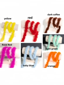 1 Stück buntes Federgestrüpp, Truthahnfeder Dekoration, DIY Strauß Bastelutensilien