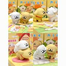 2 Thread Happy Puppy Stickers Creative Blind Box Cute Puppy Animal Pop Hand Action Figure Tabletop Decoration Valentine's Day Gift Women's Birthday Gift Birthday Gifts Graduation