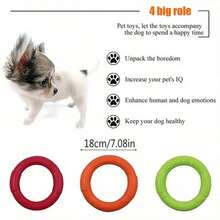 1 szt. Kolorowy, losowo wybrany, niezniszczalny latający dysk dla psa – interaktywna zabawka do treningu, przeciągania, żucia i zabawy w wodzie – odpowiednia do zabawy na świeżym powietrzu