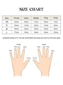 10PCS Gentle Short False Nails With Glitter Decor Odorless Provides A Comfortable Experience For Daily And Parties Wearing - Red - View 10