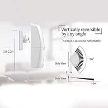 110dB Standalone Siren Basic Security Burglar Alarm System Cabin Carport Build Site Shed Porch Key Fob Remotes Motion Detector - as pic - View 2