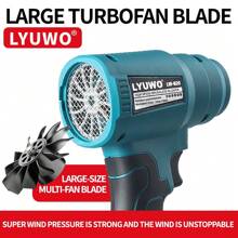 LYUWO LYUWO Electric Tools, Lithium Battery Storm Machine, Powerful Wind Pressure And Speed, Easy Dust And Smoke Removal, Advanced Impeller Design, Energy-Saving And Efficient, Matched With Large Capacity Batteries, Can Operate Efficiently, Powerful Snow Removal, Yard Leaf Shedding, Etc