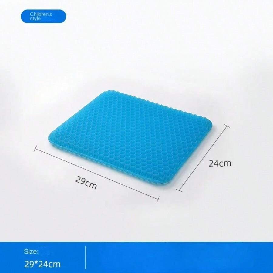 Gel Seat Cushion Double Thick Egg Gel Summer Cushion For Pressure Relief Breathable Chair Pad Car Seat Office Chair Soft Cushion - Màu xanh lam - Xem 1