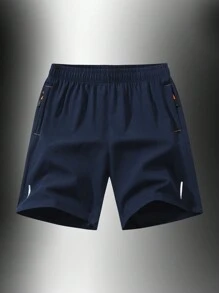 Pantalones cortos deportivos y de entrenamiento de una pieza para hombres, informales, de secado rápido, de cinco puntos, que levantan las caderas y son de entrenamiento de piernas, de secado rápido y delgados