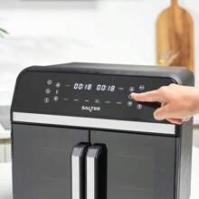 Salter XL Air Fryer Oven 15L Divider Dual Cooking 6 Presets Rotisserie Oil- Multicooker Non-Stick Cooking Racks Accessories Multi-Level Cooking 2300W - 15LDualAirFryer - View 7