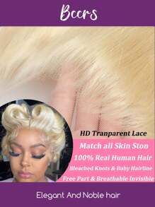 613 13x6 Lace Front Wig Human Hair 24 Inch Blonde Wig Human Hair 250% Density Body Wave Lace Front Wigs Human Hair Pre Plucked 613 Lace Front Wig Human Hair Blonde HD Lace Frontal Wig