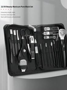 Women's Manicure Set, Includes Nail Clippers, Nail File, Nail Care Tools, Professional Nail & Foot Care Kit With Travel Storage Case - Multicolor - View 1