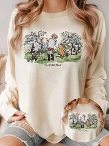 Họa tiết hoạt hình mùa hè cho quý cô. Áo phông nữ in họa tiết thường ngày, Áo nữ thời trang xuân hè, Áo mùa hè, Quần áo mùa hè cho quý cô, Quần áo mùa hè, Áo phông họa tiết cho nữ, Áo nữ | Áo đi chơi cho nữ, Trang phục đi chơi, Trang phục giáo viên cho nữ, Trở lại trường, Quần áo đi học, Quần áo trở lại trường, Quần áo Halloween - Màu be - Xem 1