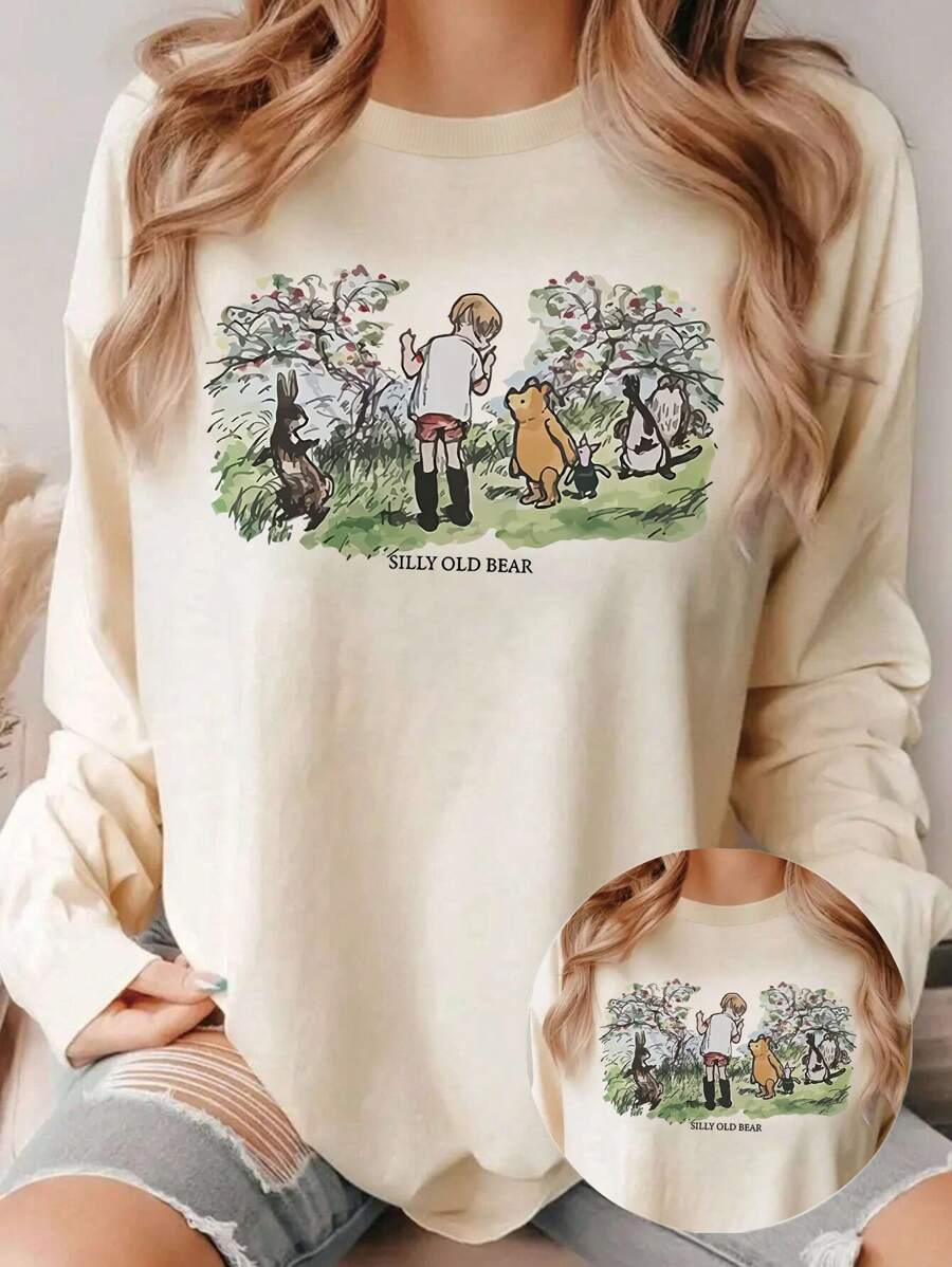 Họa tiết hoạt hình mùa hè cho quý cô. Áo phông nữ in họa tiết thường ngày, Áo nữ thời trang xuân hè, Áo mùa hè, Quần áo mùa hè cho quý cô, Quần áo mùa hè, Áo phông họa tiết cho nữ, Áo nữ | Áo đi chơi cho nữ, Trang phục đi chơi, Trang phục giáo viên cho nữ, Trở lại trường, Quần áo đi học, Quần áo trở lại trường, Quần áo Halloween - Màu be - Xem 1