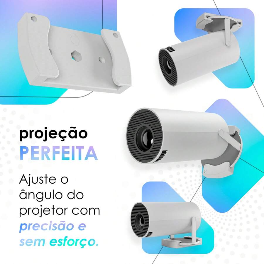 Compatible Support With Salange Hy300 And Magcubic Projectors - White - View 1