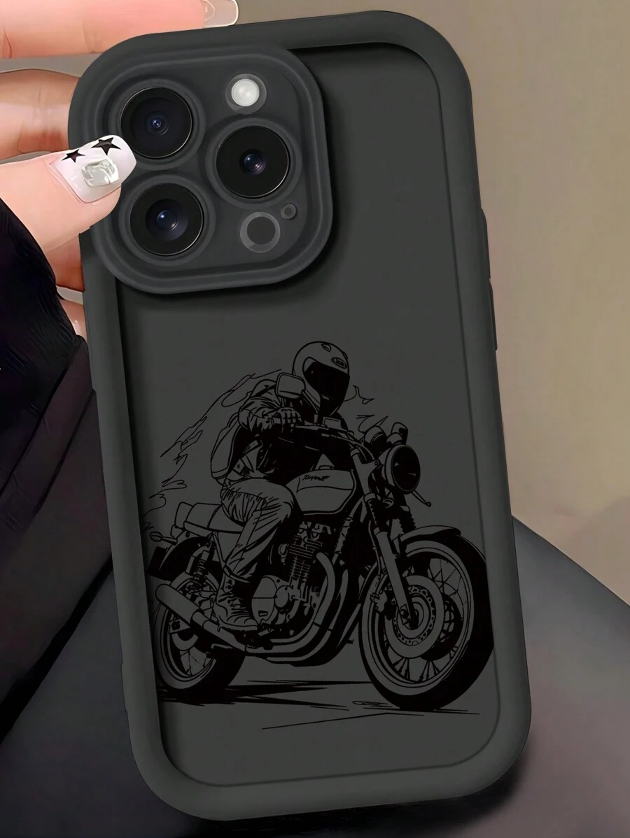 1 Ốp bảo vệ toàn bộ khung ống kính xe máy đính đá màu đen tương thích với Apple IPhone 16, 13, 15, 15 Pro, 14 Pro, 14 Plus, 7/8 Plus, 11, 12 Pro Max, 13, 14 Pro Max - màu đen - Xem 1