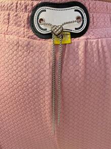 Ladies Wide Leg Pants, Casual, Sexy And Elegant Design, Cotton And Polyester Fabric, Suitable For Spring And Summer Seasons, Natural Waist Fit, Functional Pockets, Cool, Light And Comfortable. - 粉色 - 查看 6