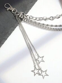1 Piece Of Hip-Hop Punk Metal Pants Chain With Thorns And Thorns, Versatile Waist Chain, Spot Wholesale, Casual Pants Chain, Waist Chain For Women Summer, School