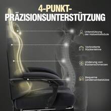 GTPLAYER Gaming Chair Fabric Gaming Chair Ergonomic Office Chair PC Chair, 150kg Load Capacity, Adjustable And Rotating Desk Chair With Spring Seat Cushion And Footrest