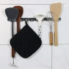 1 件厨房用具架隔热三脚垫，用于烹饪和烘焙的耐热垫，用于厨房烹饪和烘焙的防滑锅架（红色、灰色、黑色、海军蓝） - 黑色 - 查看 6