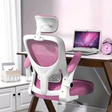 Ergonomic Office Chair Essentials 360° Swivel Lift Adjustable Headrest Lumbar Support Home PC Gaming Chair Mesh - Black - View 8