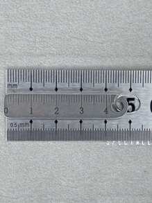 1/2/3/5pcs Mini Stainless Steel Ruler With Keychain, Portable Measuring Tool For Office, School Supplies, Suitable For Students And Professionals, Ideal Gift For Back To School Season - Multicolor - View 3