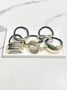 3 件 2024 夏季海洋系列发带，男士长发，海滩风格和钛钢头饰礼物，贝壳形发夹，适合半扎发型，优雅的金色金属几何发带，适合女士和女士派对，时尚金属光泽发夹，女士派对和节日佩戴，适合各种场合/派对。适合女性，金色头饰