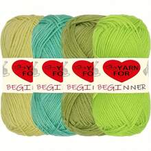 4pcs Soft & Comfortable Acrylic Yarn - Suitable For DIY Crochet And Knitting Projects - 100% Acrylic, 4 Ply Handwoven, 50g/Pc, Best DIY Gift