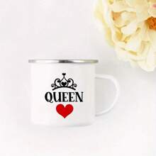 1 pièce Tasse de 11oz, tasse à lait, tasse à café avec l'impression "Monsieur/Madame toujours correctement". Spécialement préparée pour les couples, cadeau de la Saint-Valentin, cadeau de Noël, convient pour le bureau, le fitness, les loisirs à la maison - Multicolore - Voir 15