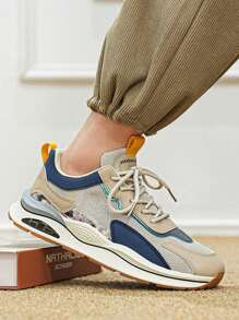 Zapatillas deportivas de moda para hombre de color sólido,combinan con todo,Tenis Hombre Casuales de Moda Fashion,nuevas para 2024 y transpirables,adecuadas para caminar,deportes al aire libre, correr, hacer ejercicio, fitness, fiesta, fiesta, uso diario. - Blanco - Ver 4