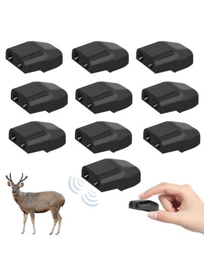 2pcs Deer Call Deer Whistles For Vehicles, Deer Whistles For Car, Deer Horn For Car, Deer Whistle Black