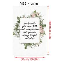 1 Pc Personalized Customized Photos On Canvas With DIY Wood Frame,Gifts For Valentine's Day,Custom Photos For Your Lover,Family,Friends And Pets,Dogs,Cats,Big Size Home Decor Birthday Graduation