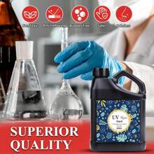 100/200/500g UV 树脂 - 用于珠宝制作的快速固化环氧树脂，不黄变透明树脂，包括泵分配器 - 适合初学者 DIY 珠宝制作零件和配件