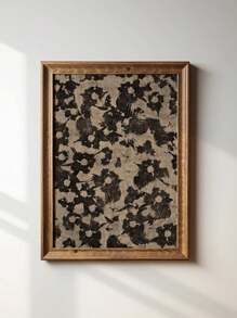 1 pieza Impresión artística floral abstracta, arte botánico minimalista en blanco y negro, obra de arte de gran tamaño con pintura de plantas, regalo ideal para dormitorio, oficina, sala de estar, cafetería, bar, decoración de pared para el hogar y la residencia, solo impresión