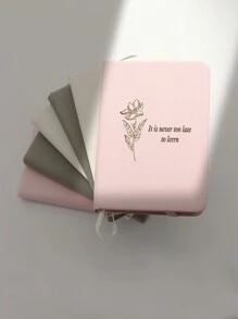 1pc Personalized Pocket Diary Notebook, A7 Memo Pad, Laser Engraved Name Notebook, Student Gift, Book Lover Gift, Birthday Gift, Teacher Gift, Office & Personal Work Diary, Suitable For Back To School Gifts, School Supplies, For Teenagers, Junior High School Students, Middle School Students, High School Senior High School Students, College Students, University Students, Freshman, Sophomore, Underclassmen,Customized Notebooks,Street Casual Chic,Christmas Gift Supplies - Multicolor - View 6