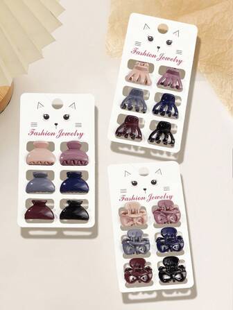 Épingles à cheveux pour côtés et frange, mini pinces à cheveux colorées pour femmes. Clips, pinces, pince à cheveux, attache-cheveux