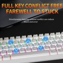 MUCAI MK61 USB C Connection Game Esports 61 Key Mechanical Keyboard