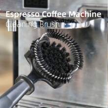 51/58mm Coffee Machine Brush Cleaner Removable Coffee Maker Espresso Group Head Semi-Automatic Kitchen Cleaning Tool - White - View 2