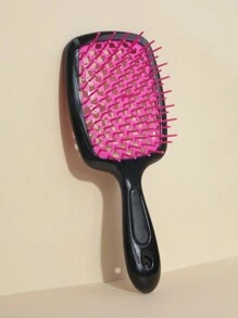 Set de cepillo desenredante, peine rizado, 3 piezas/5 piezas/6 piezas, cepillo para el cabello rizado húmedo y seco para cabello natural rizado, botella de spray, cepillo de peine, peine de cola de rata, cepillo para el borde y parte posterior para cabello grueso, y delgado, herramientas para el cuidado del cabello (rosa, morado, negro)