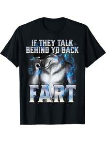 If They Talk Behind Your Back Fart T-Shirt - Black - View 1