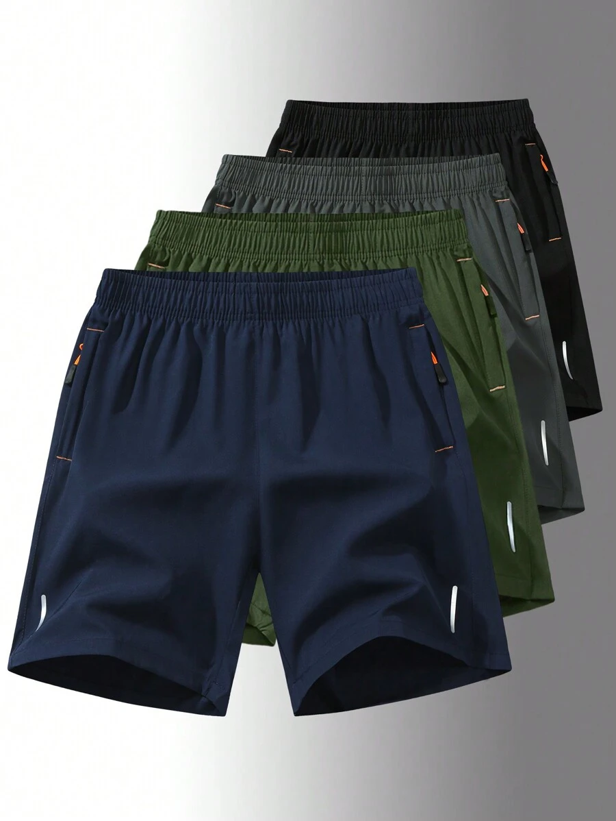 Pantalones cortos deportivos y de entrenamiento de una pieza para hombres, informales, de secado rápido, de cinco puntos, que levantan las caderas y son de entrenamiento de piernas, de secado rápido y delgados