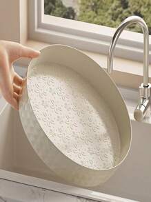 1pc Storage Tray Clear 360°Rotating Bathroom Storage Organizer Cosmetics And Perfume Organizer Skincare Storage Tray Round Desktop Storage Tray For Bathroom Kitchen
