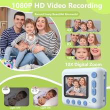 Kids Camera Instant Print, Digital Camera, Kids Selfie Instant Camera, Girls Boys Instant Print Digital Camera - Blue