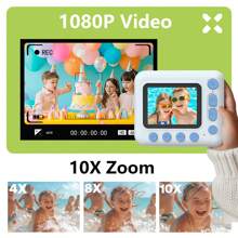 Kids Camera Instant Print, Digital Camera, Kids Selfie Instant Camera, Girls Boys Instant Print Digital Camera - Blue