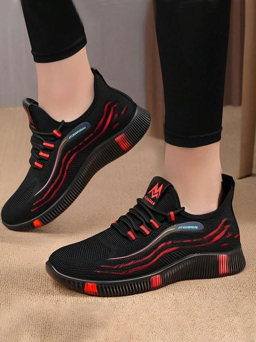 Tenis deportivos antideslizantes y transpirables para mujer,Zapatos Transpirables zapatos Deportivos Ligeros Para Mujere, Tenis Deportivos, Antideslizantes Y Transpirables Para Mujer - Rojo - Ver 1