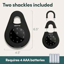 Key Lock Box Outdoor Smart Wall Mounted Key AirBNB Compatible Heavy Duty Access Code Bluetooth Weather Resistant Fits Anywhere Two Shackle Sizes Keybox 3 - as pic - View 9