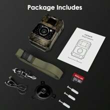 48MP 30FPS WiFi Bluetooth Trail Camera Night Vision IP66 Waterproof Rechargeable Battery Powered Outdoor Wildlife Monitoring Cam No Screen - as pic - View 9