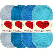 4pcs Soft & Comfortable Acrylic Yarn - Suitable For DIY Crochet And Knitting Projects - 100% Acrylic, 4 Ply Handwoven, 50g/Pc, Best DIY Gift