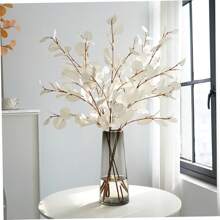 Nep lange eucalyptus appelblad huisdecoratie herfstkleur enkele tak boombladeren, geschikt voor hotel, bruiloft decoratie, esthetiek
