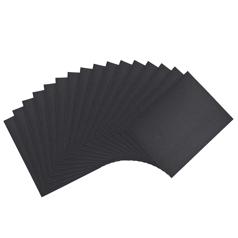 11 X 9 Inch Sandpaper, Automotive Sandpaper, Furniture Sanding, Wet And Dry Sandpaper Suitable For Wood Cermet Or Automotive Polishing("Black 120*2/150*2/180*2/240*2/320*2/400*2/800*2/1500*2") - Black - View 1