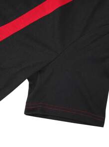 Men's Colorblock Short Sleeve Polo Shirt Set, Minimalist & Fashionable, Suitable For Summer