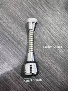 2pcs/1pc Universal Kitchen Faucet Sprayer Head Extension Splash Proof Filter Aerator Flow Booster Nozzle - Silver - View 14